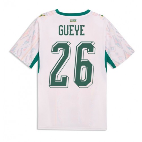 Stroje piłkarskie Senegal Pape Gueye #26 Koszulka Podstawowej MŚ 2026 Krótki Rękaw